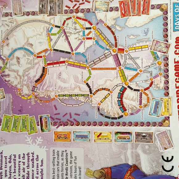 Ticket to Ride Nordic Countries Board Game - Picture 5 of 7